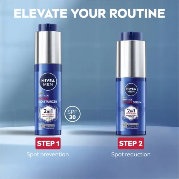NIVEA MEN Anti-Age Power posilňujúci krém na redukciu vrások pre mužov SPF 30 50 ml