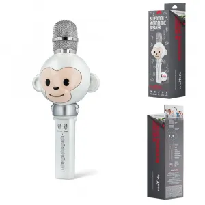 Maxlife MX-100 Bluetooth Karaoke mikrofón, biely