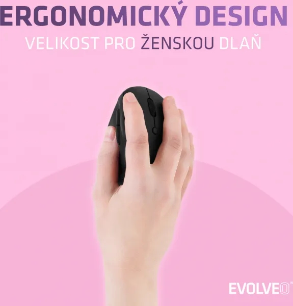 EVOLVEO LadyErgo, tichá vertikální ergonomická
