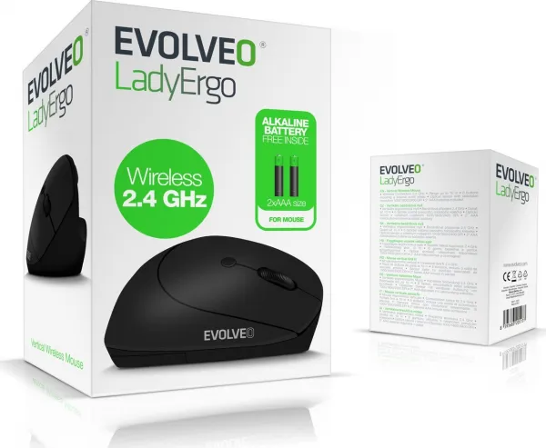 EVOLVEO LadyErgo, tichá vertikální ergonomická