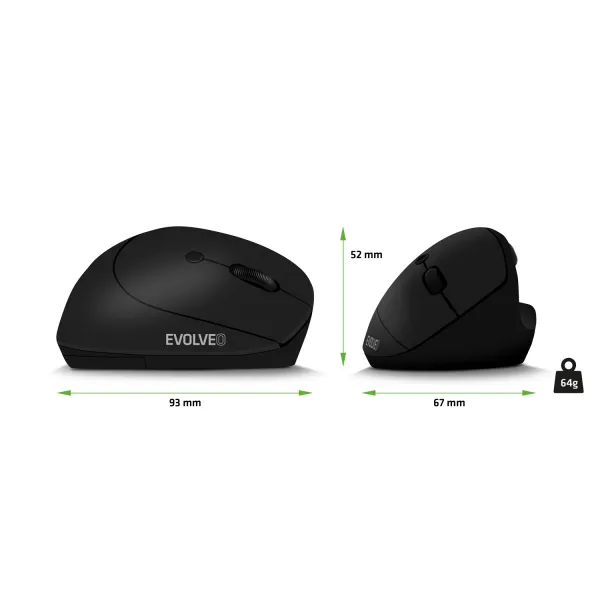 EVOLVEO LadyErgo, tichá vertikální ergonomická