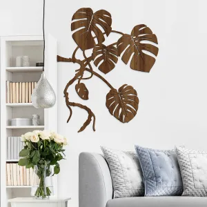 Drevená Monstera na stenu