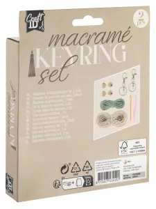RMS Kreatívna sada Macrame 2x prívesok na kľúče