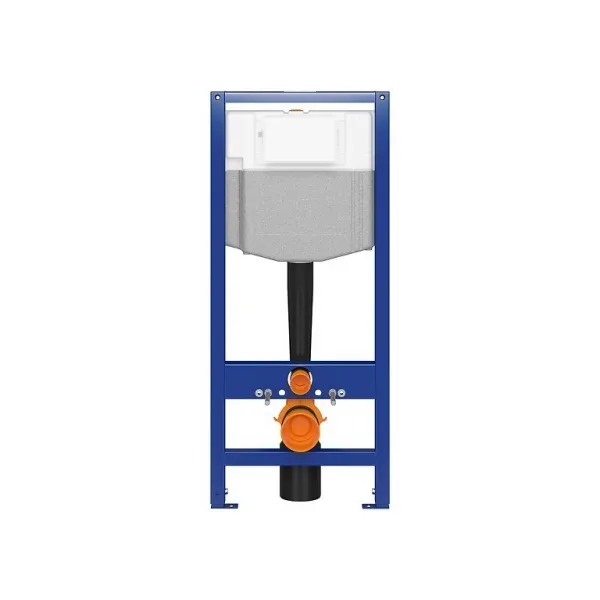 CERSANIT predstenový inštalačný systém s tlačidlom chrom K97-509 + WC INVENA PAROS  + SEDADLO K97-526 509 RO1