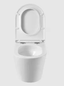 CERSANIT predstenový inštalačný systém s bielym tlačidlom K97-516 + WC INVENA LIMNOS /VÍROVÉ SPLACH/ WITH SOFT  se sedlem RIMLESS K97-526 516 LI1