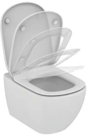 CERSANIT predstenový inštalačný systém s čiernym tlačidlom K97-0574 + WC Ideal Standard Tesi so sedadlom SoftClose, AquaBlade K97-526 0574 TE1
