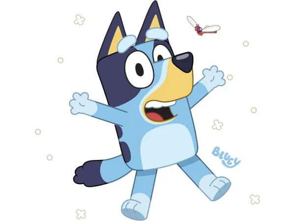 Samolepka na stenu s motívom šteniatka BLUEY
