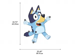 Samolepka na stenu s motívom šteniatka BLUEY