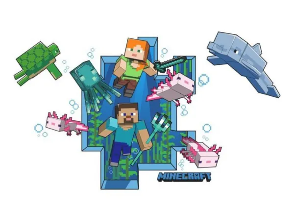 Detské dekoratívne samolepky na stenu MINECRAFT