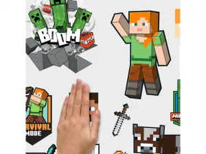 Nalepovacia dekorácia MINECRAFT do detskej izby