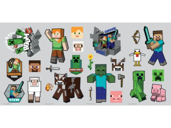 Nalepovacia dekorácia MINECRAFT do detskej izby