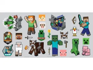 Nalepovacia dekorácia MINECRAFT do detskej izby