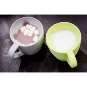 Melii Silicone Bear Mug hrnček Blue & Mint 2x145 ml