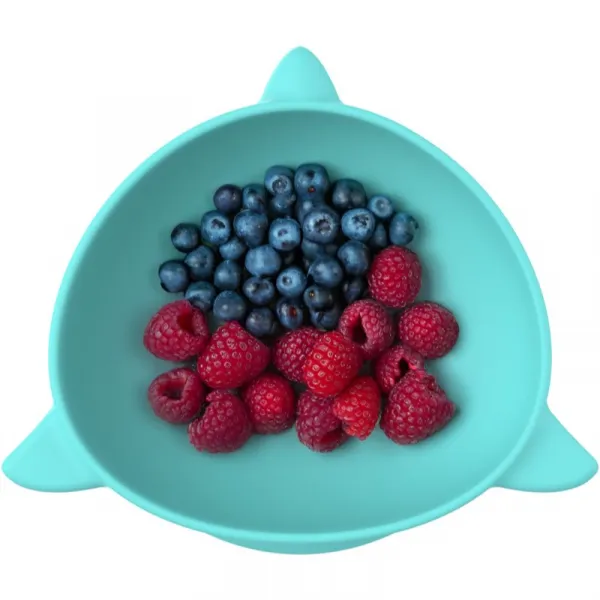 Melii Silicone Suction Bowl silikónová miska s prísavkou Shark 2x300 ml