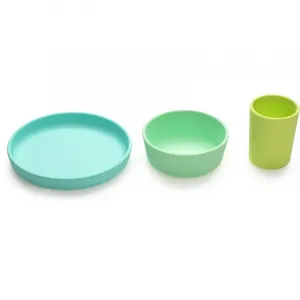 Melii Feeding Set jedálenská súprava Mint, Blue, Lime