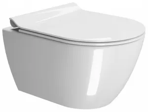 GSI - PURA závesná WC misa, Swirlflush, 36x50cm, biela ExtraGlaze 881611