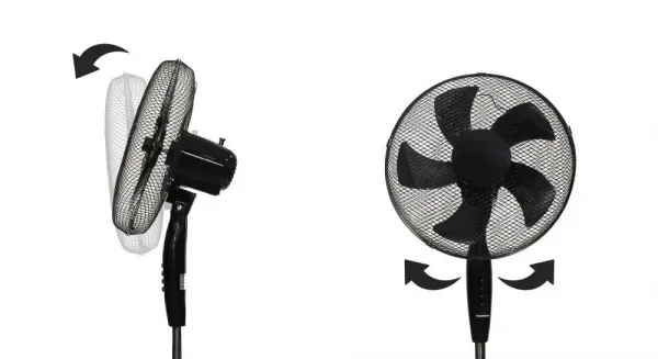 Stojanovýventilátor5lopatkový-čierny45W