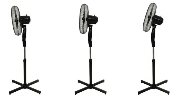 Stojanovýventilátor5lopatkový-čierny45W