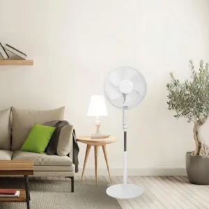 Stojanovýventilátor45 Wsdiaľkovýmovládaním-biely