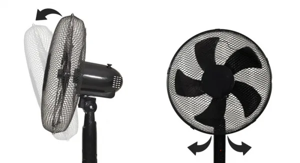 Stojanovýventilátor45 Wsdiaľkovýmovládaním-čierny