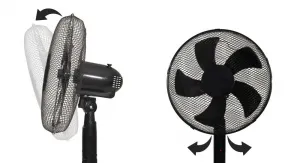 Stojanovýventilátor45 Wsdiaľkovýmovládaním-čierny