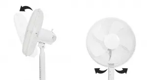 Stojanovýventilátor45 Wsdiaľkovýmovládaním-biely