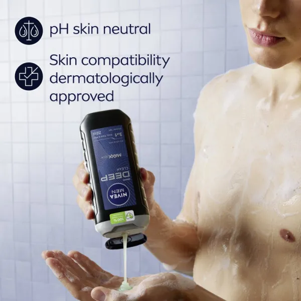 Nivea Men Deep sprchový gél pre mužov 500 ml