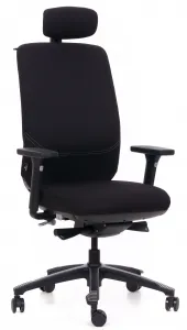 MERCURY Ergonomická kancelárska stolička OPTIMA čierna