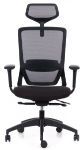 MERCURY Ergonomická kancelárska stolička SWIFT, čierna