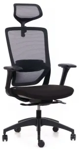 MERCURY Ergonomická kancelárska stolička SWIFT, čierna
