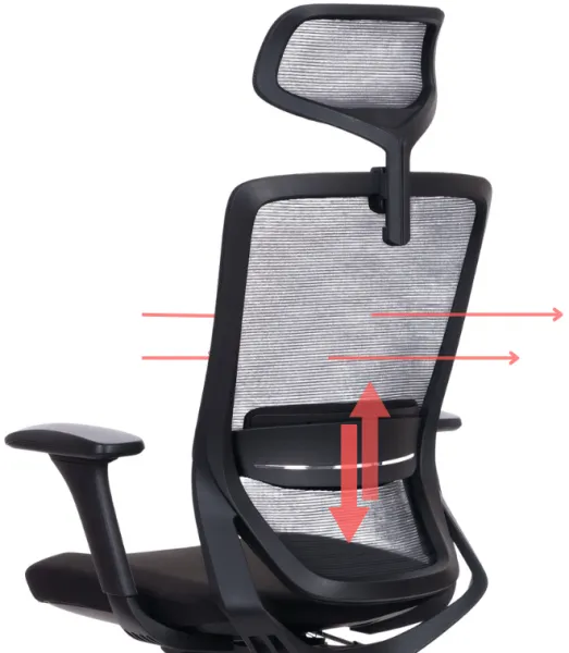 MERCURY Ergonomická kancelárska stolička SWIFT, čierna