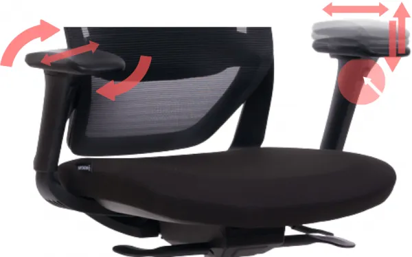 MERCURY Ergonomická kancelárska stolička SWIFT, čierna