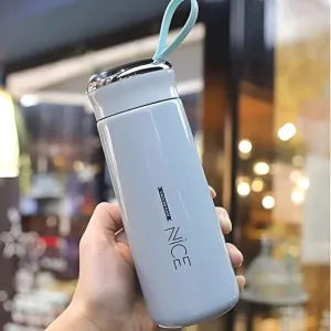 Livefy sklenená fľaša Bottly 400ml, modrá