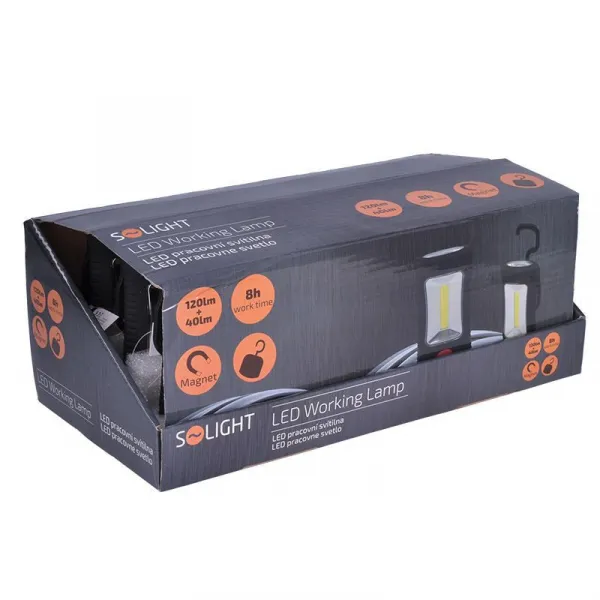 Svietidlo ručné LED 3xAAA 3W 160lm SOLIGHT WL108