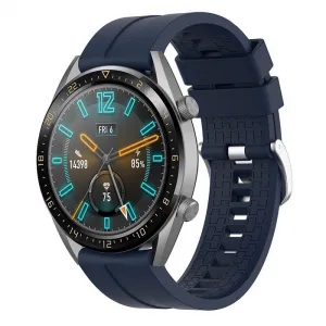 BStrap Silicone Cube remienok na Huawei Watch GT 42mm, navy blue (SHU004C10)