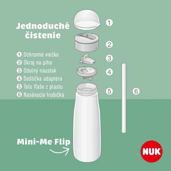 NUK Mini-Me Flip Frozen športová fľaša 12m+ 450 ml