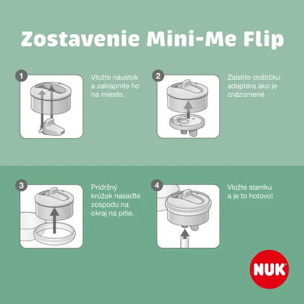NUK Mini-Me Flip Frozen športová fľaša 12m+ 450 ml