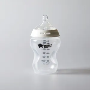 Tommee Tippee Natural Start Anti-Colic samosterilizačná dojčenská fľaša Medium Flow 3 m+ 2x340 ml