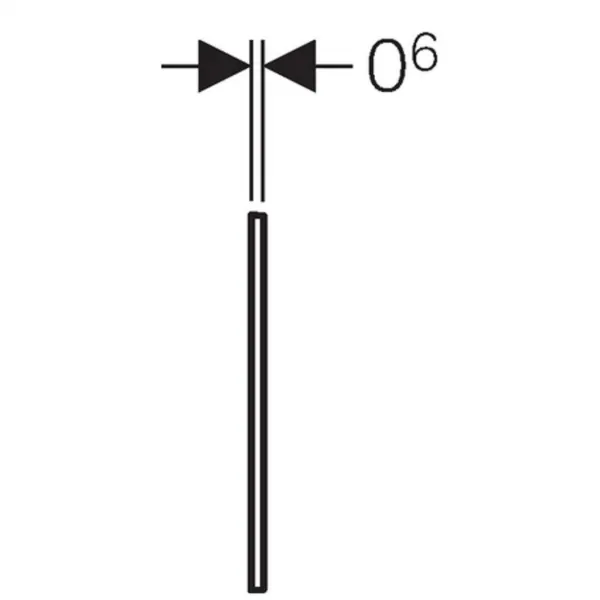 GEBERIT - Sigma60 Krycí rámček na Sigma60, kefovaný chróm 115.641.GH.1