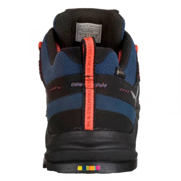 Pánska nízka turistická celokožená obuv SALEWA Wildfire Leather GTX M dark denim black