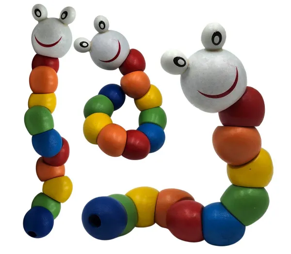 CreativeToys Drevená húsenica