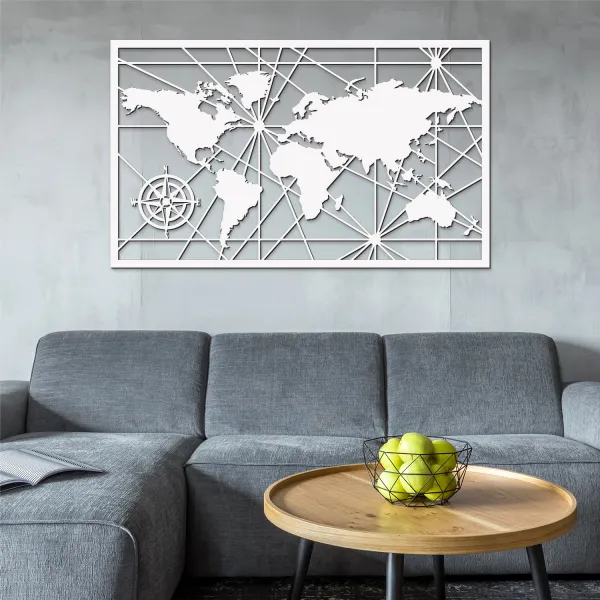 Cestovateľská mapa sveta na stenu