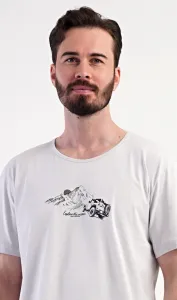Sivé krátke pánske pyžamo Explorer