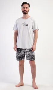 Sivé krátke pánske pyžamo Explorer