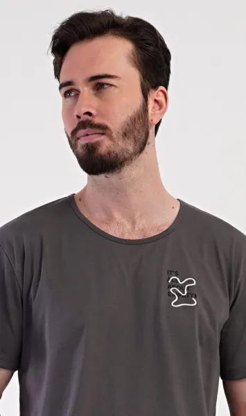 Grafitové krátke pyžamo Nathan