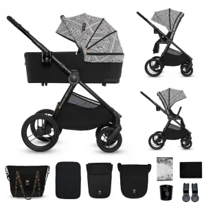 Kočík Kinderkraft Nea 2 limitovaná edícia Bizuu 2v1 Farba: Lunar Black