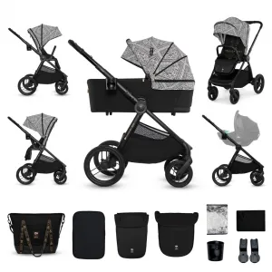 Kočík Kinderkraft Nea 2 limitovaná edícia Bizuu 2v1 Farba: Lunar Black