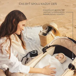 Kočík Kinderkraft Nea 2 limitovaná edícia Bizuu 2v1 Farba: Dune Whisper