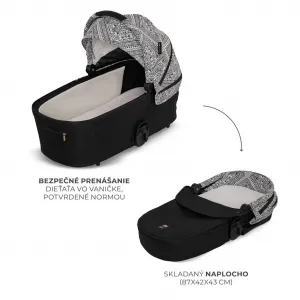 Kočík Kinderkraft Nea 2 limitovaná edícia Bizuu 2v1 Farba: Lunar Black
