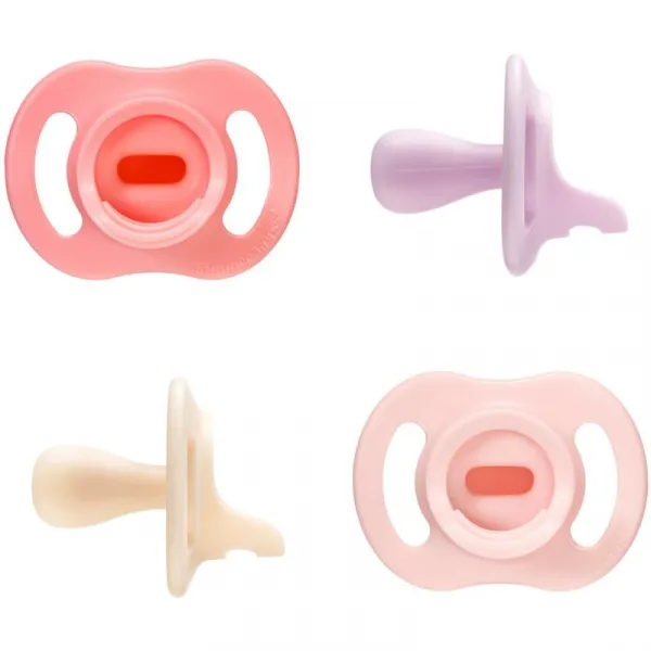 Tommee Tippee Ultra Light Stay Put 0-6 m cumlík Girl 4 ks